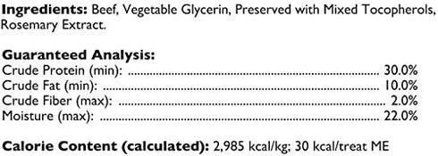 Loving Pets Natural Value All Natural Soft Chew Beef Sticks For Dogs, 14-Ounce